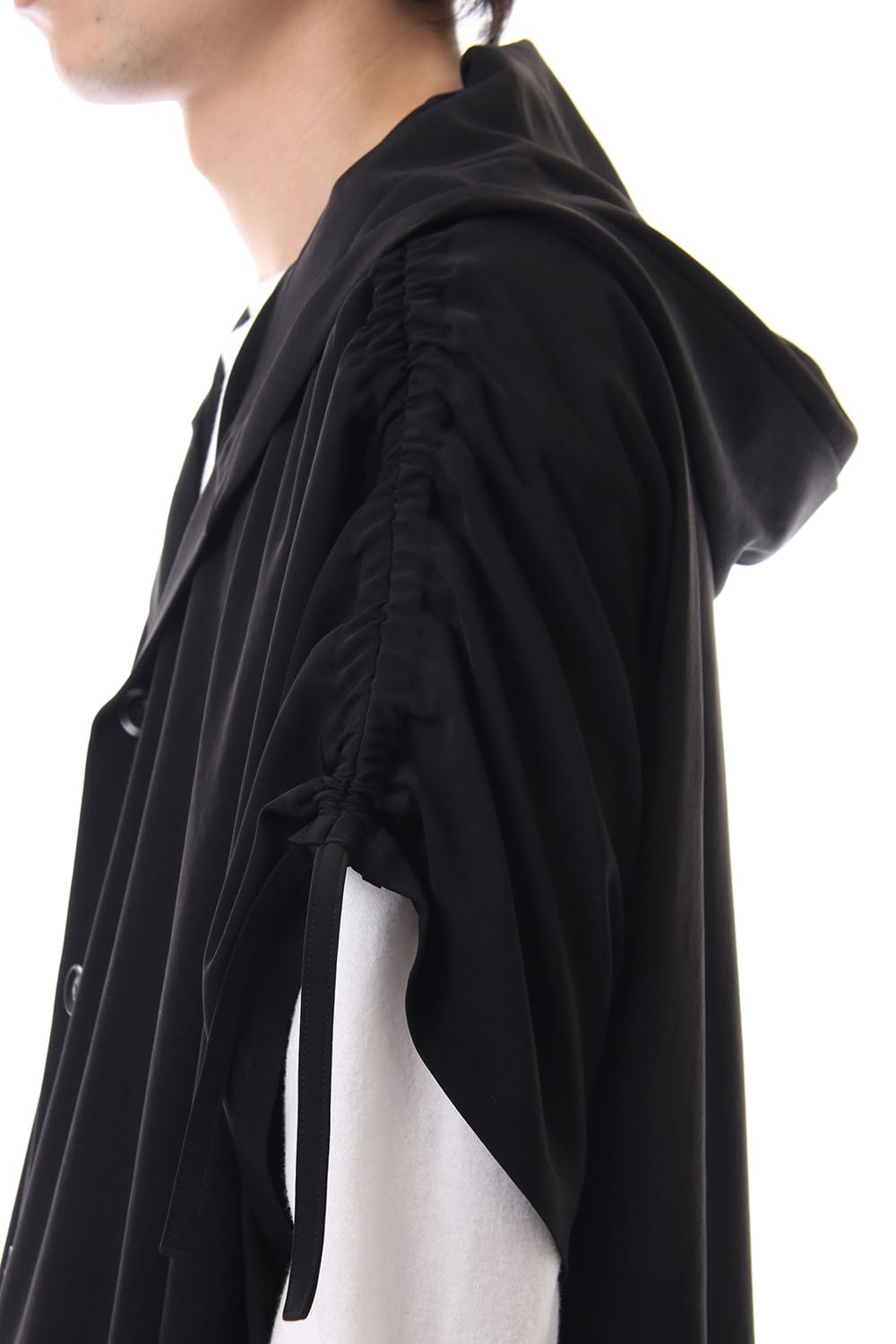 French Sleeve Hoodie Coat