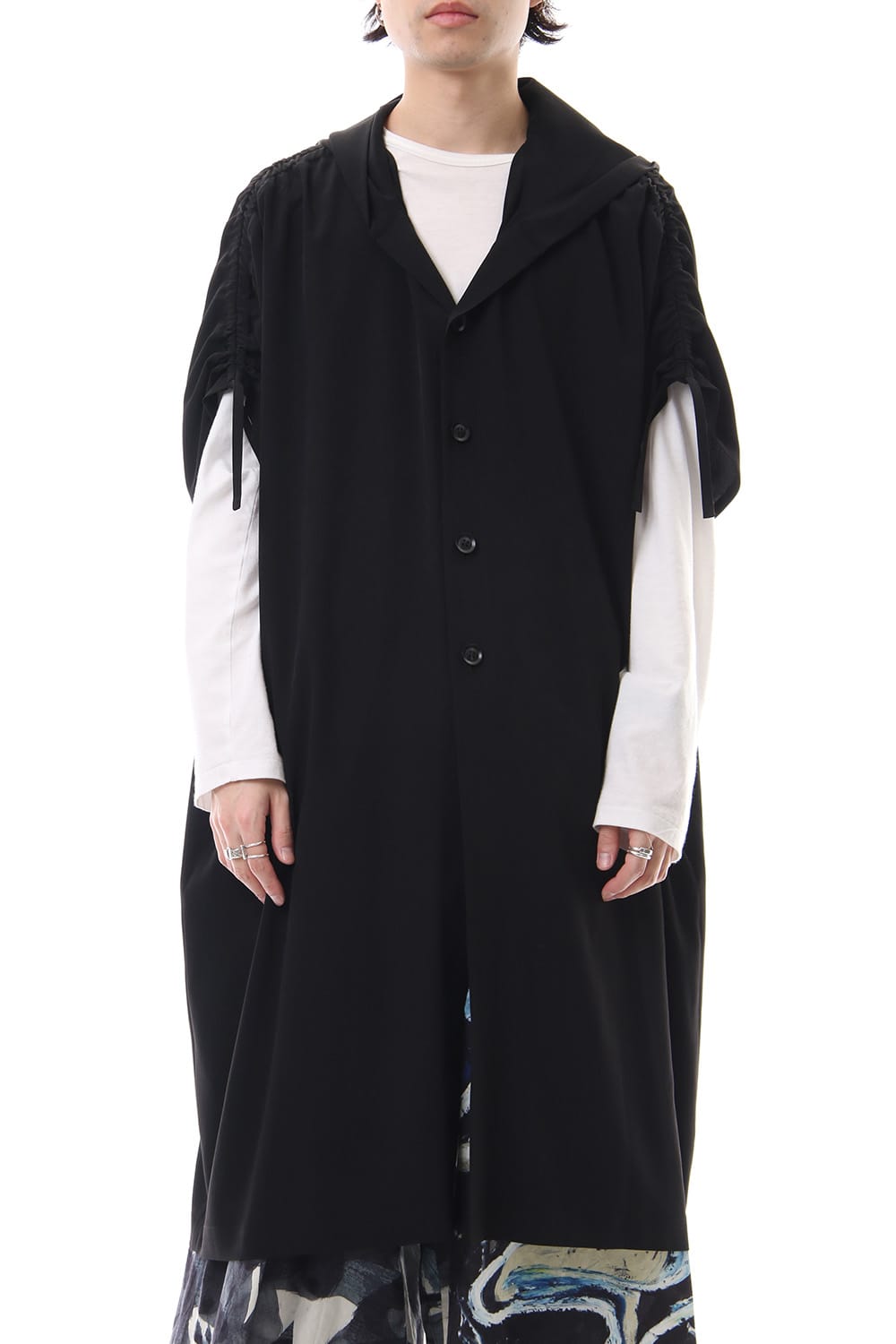 French Sleeve Hoodie Coat