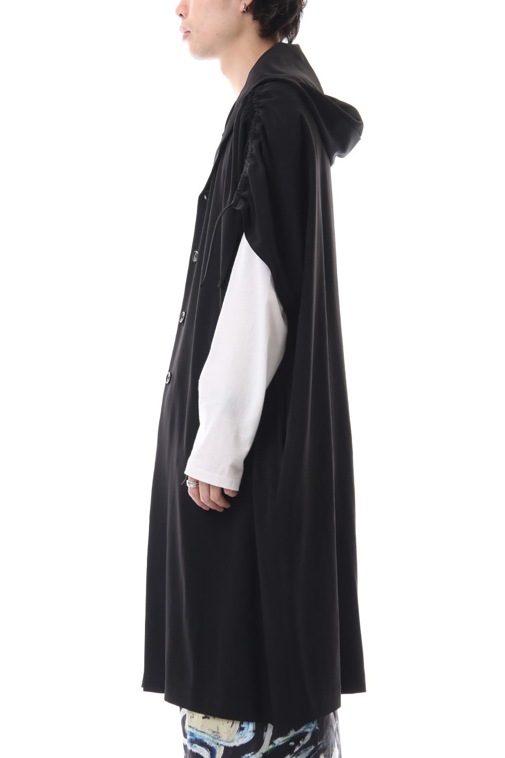 French Sleeve Hoodie Coat