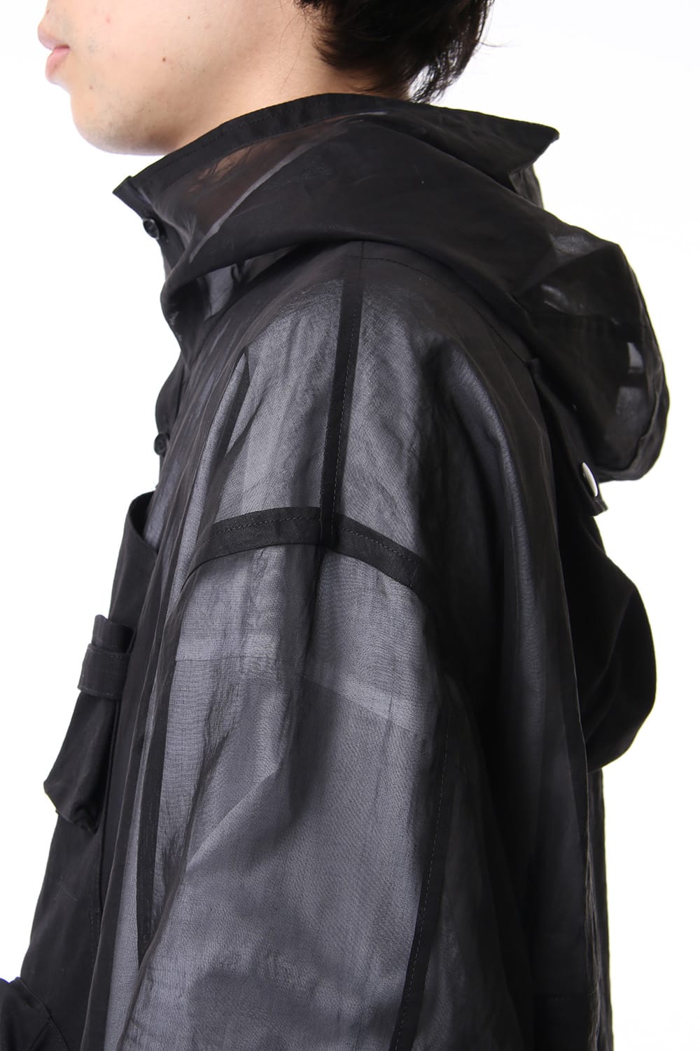 Multi Pocket Hoodie Coat