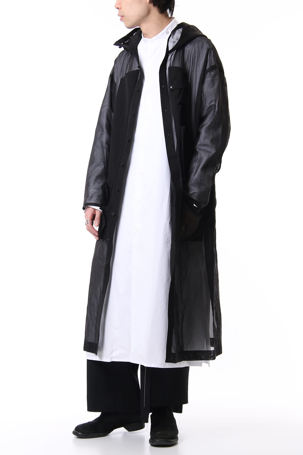 Multi Pocket Hoodie Coat