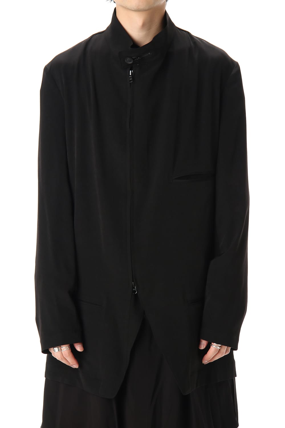 TA/Tuxedo Stand collar Zip jacket