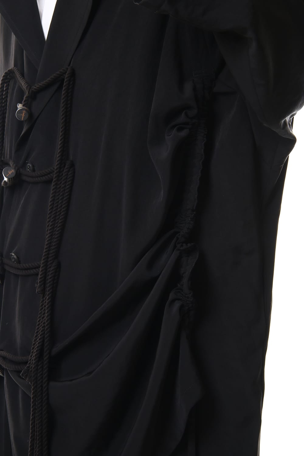 Dechine fabric Side gather Coat