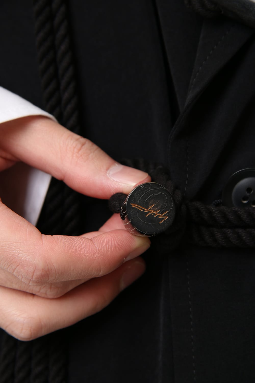 Dechine fabric Side gather Coat