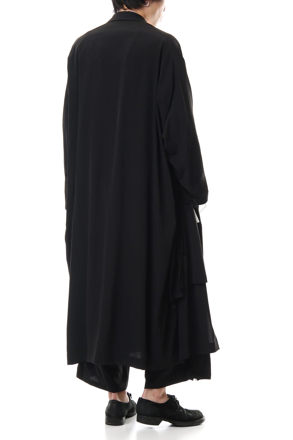 Dechine fabric Side gather Coat