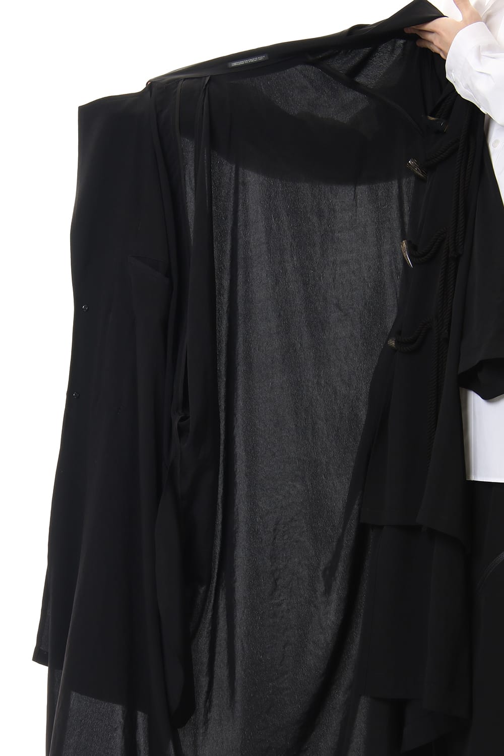 Dechine fabric Side gather Coat