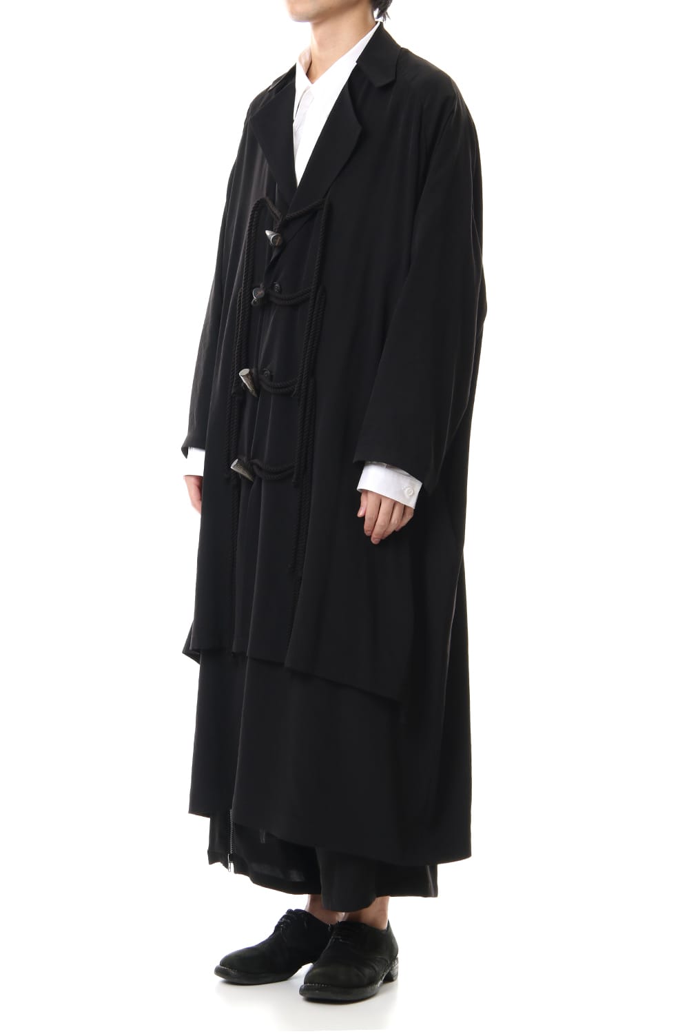 Dechine fabric Side gather Coat