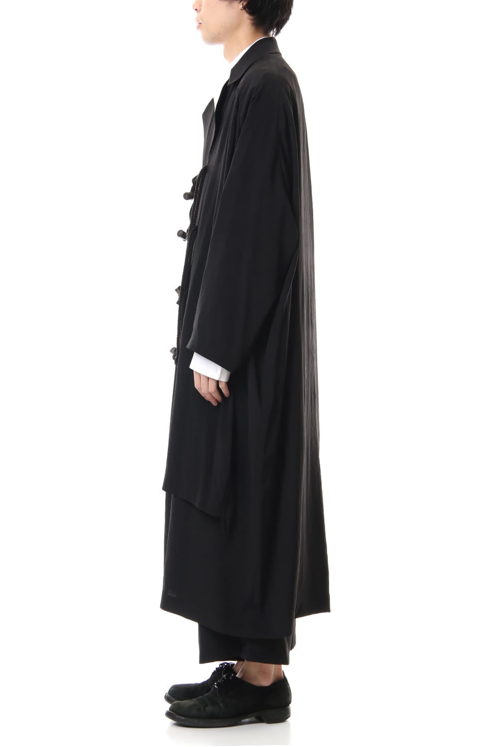 Dechine fabric Side gather Coat