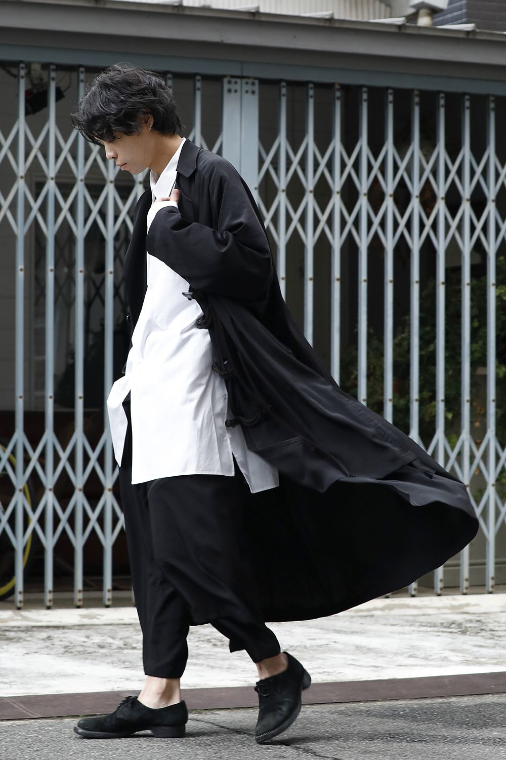 Dechine fabric Double fastener Skirt pants