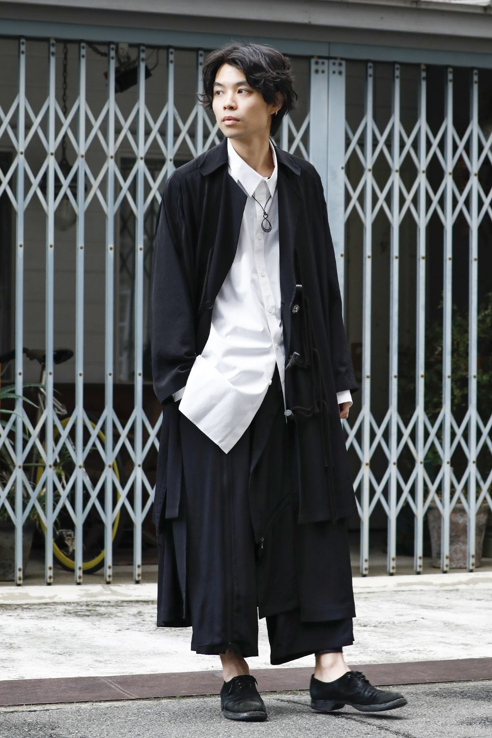 Dechine fabric Double fastener Skirt pants