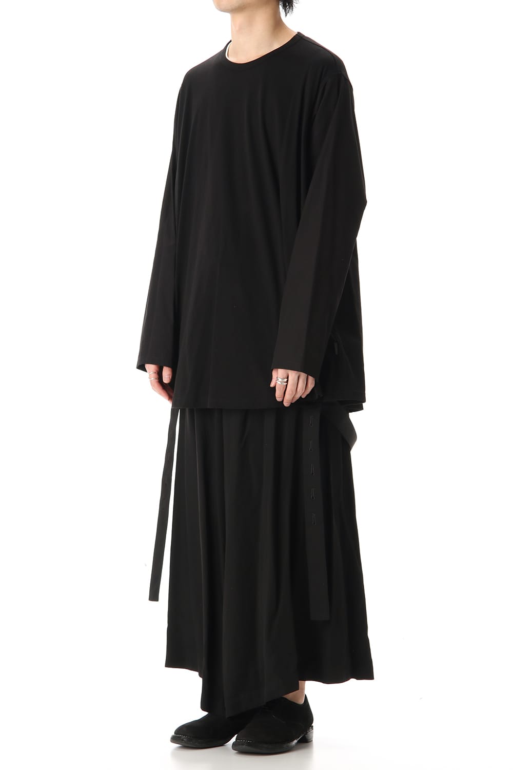 Flared Long sleeve T-shirt Black