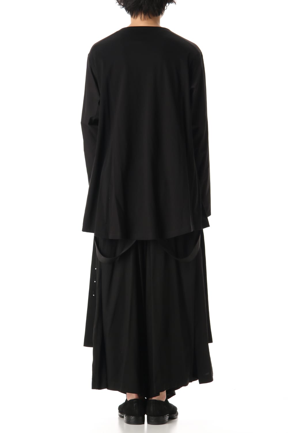 Flared Long sleeve T-shirt Black