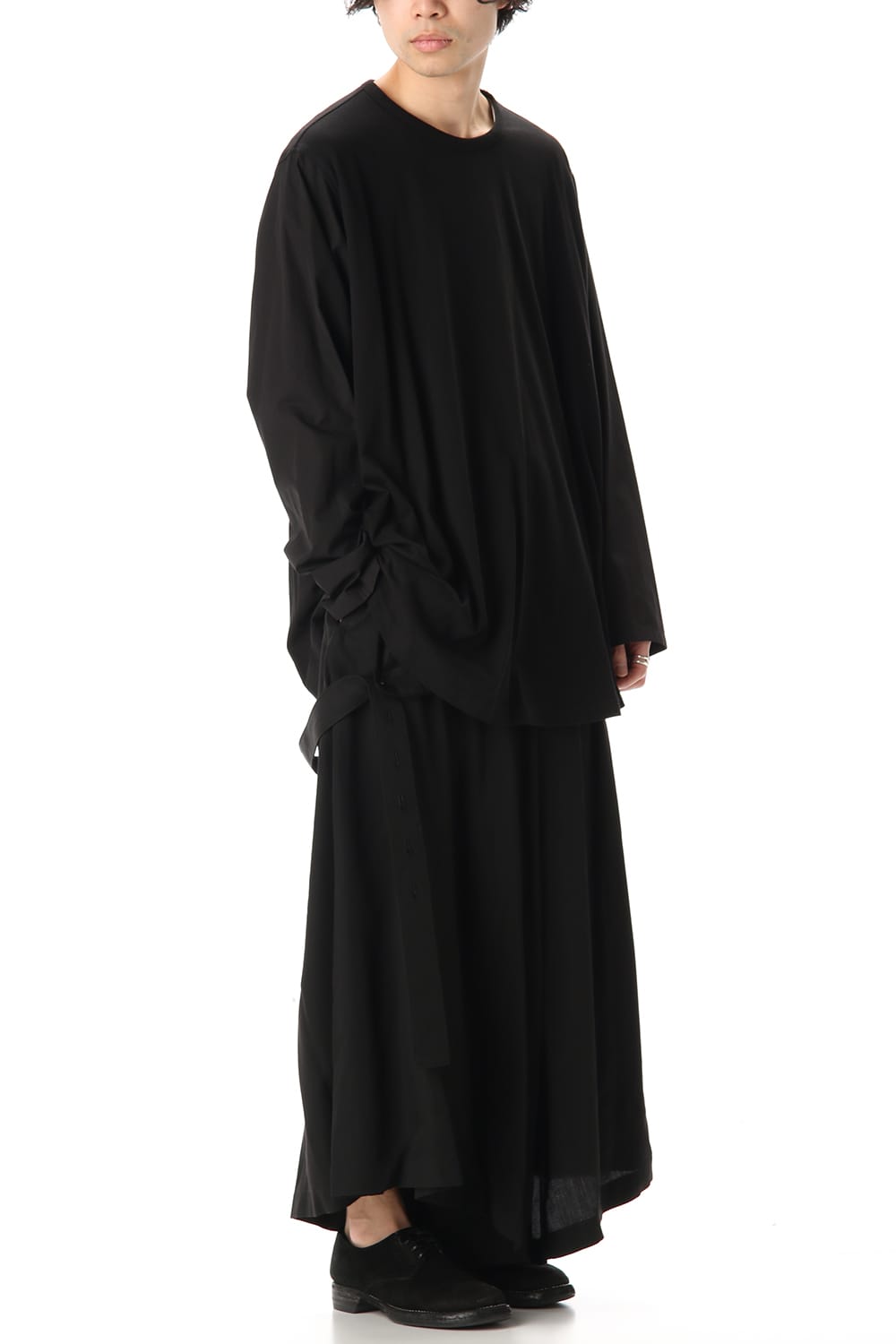 Flared Long sleeve T-shirt Black