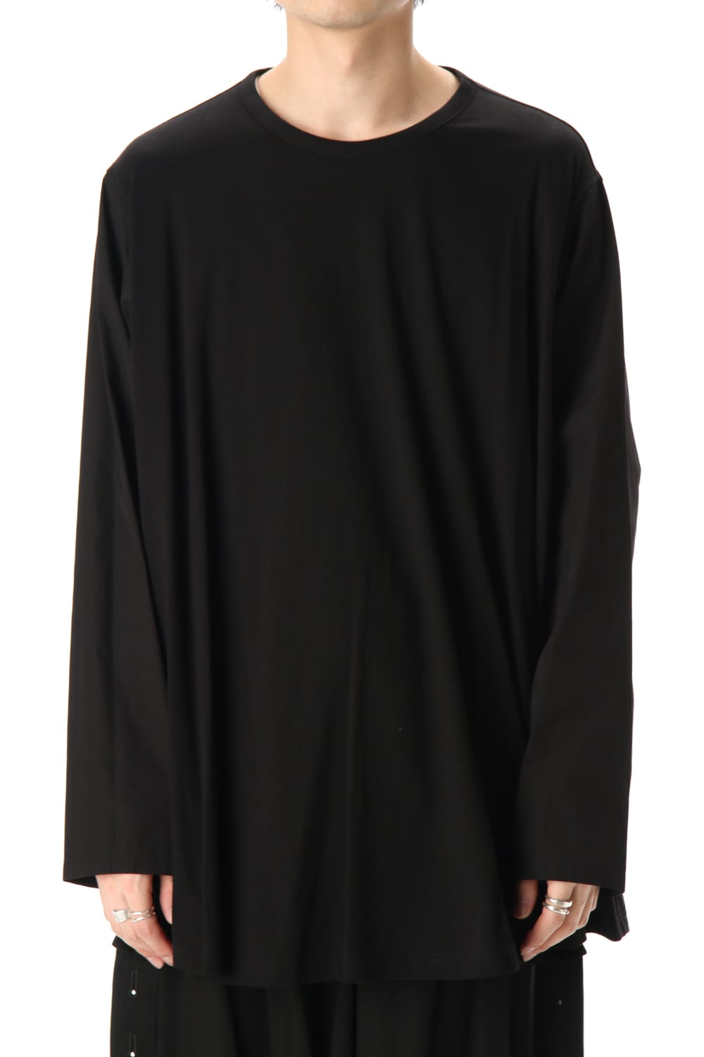 Flared Long sleeve T-shirt Black