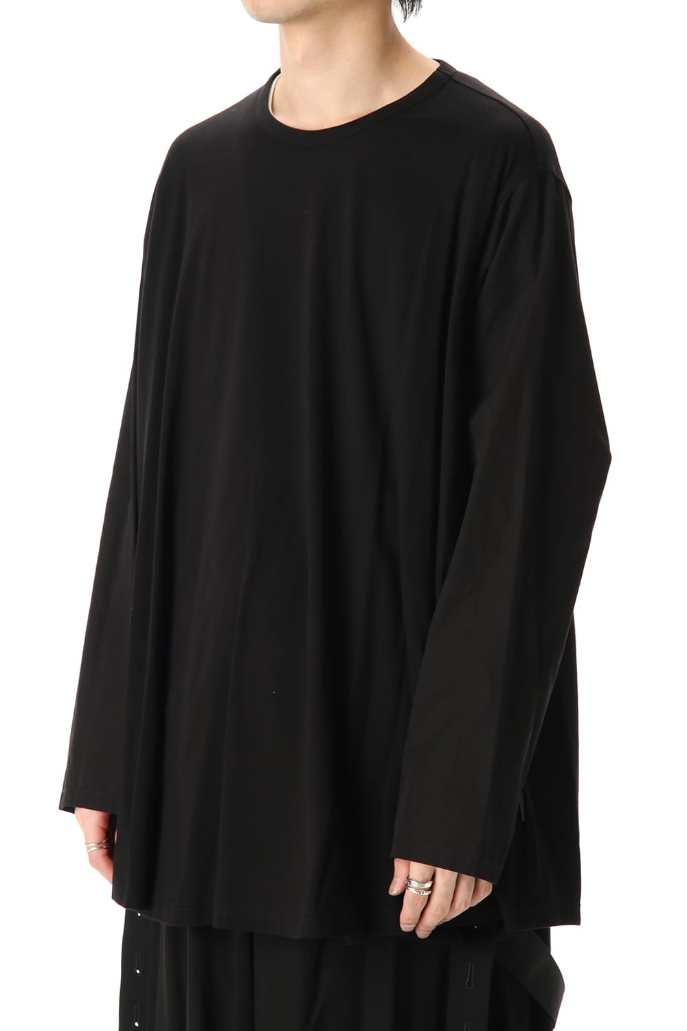 Flared Long sleeve T-shirt Black