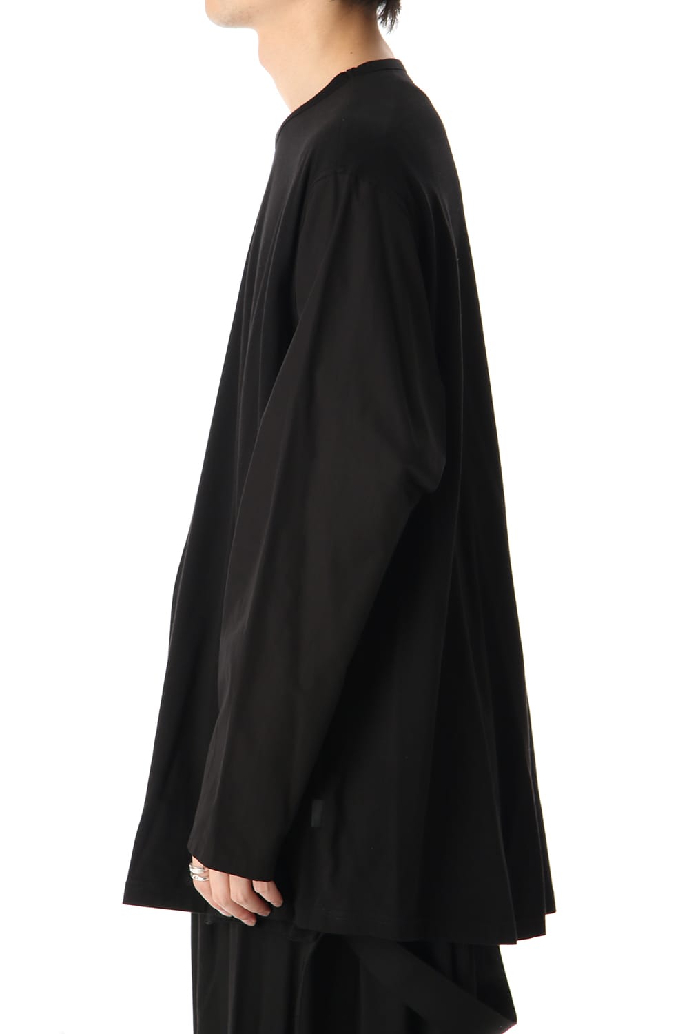 Flared Long sleeve T-shirt Black