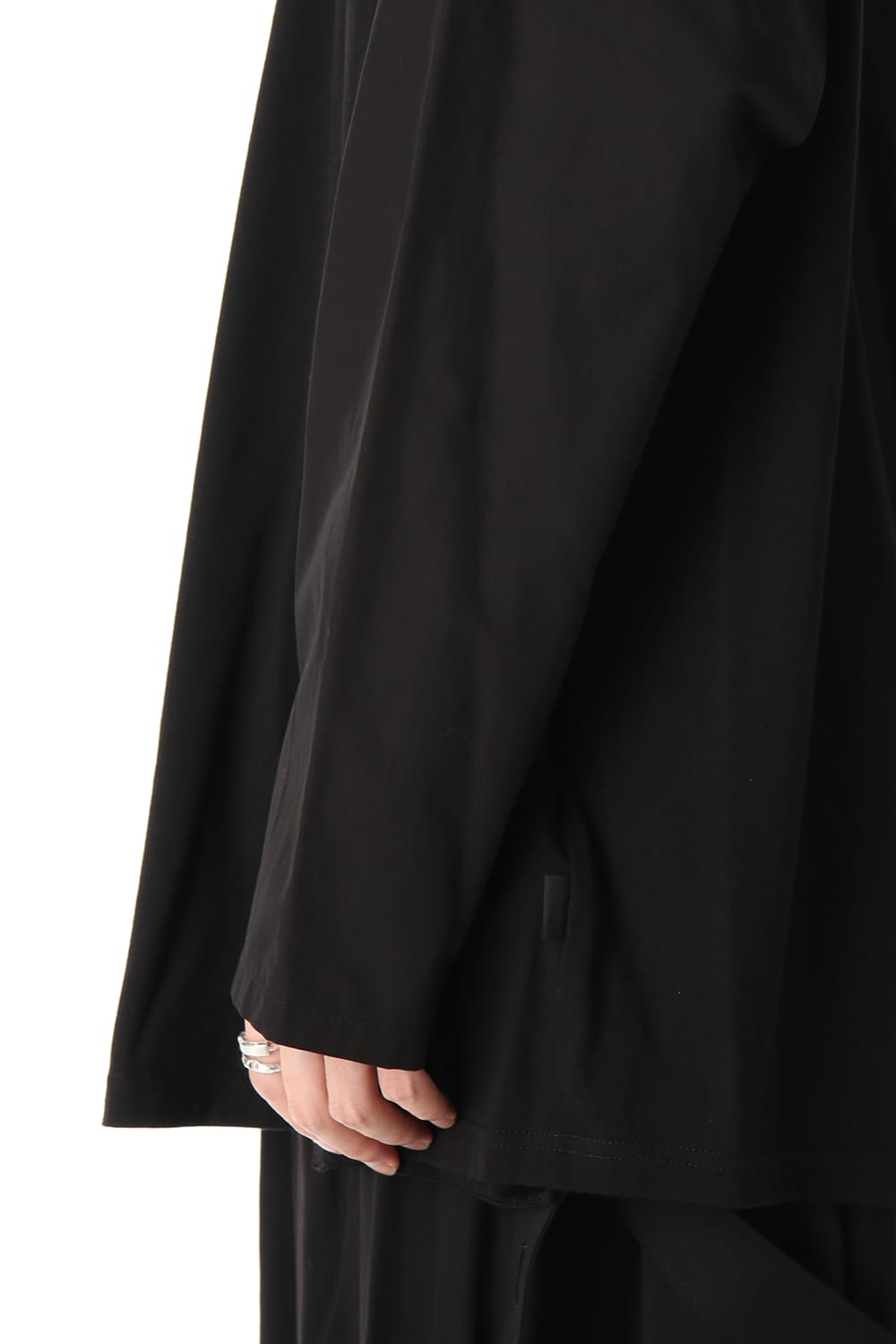 Flared Long sleeve T-shirt Black