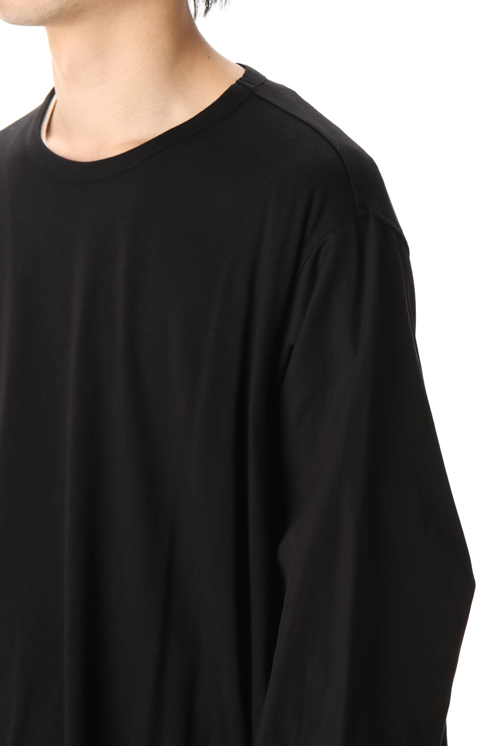 Flared Long sleeve T-shirt Black