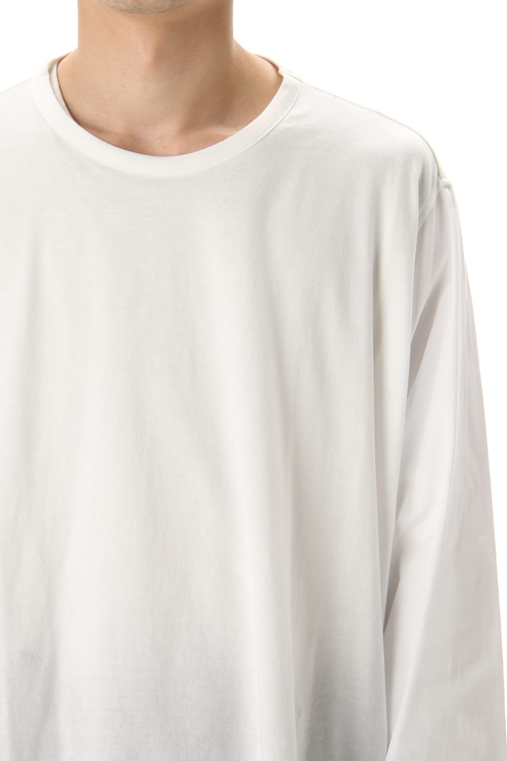 Flared Long sleeve T-shirt White
