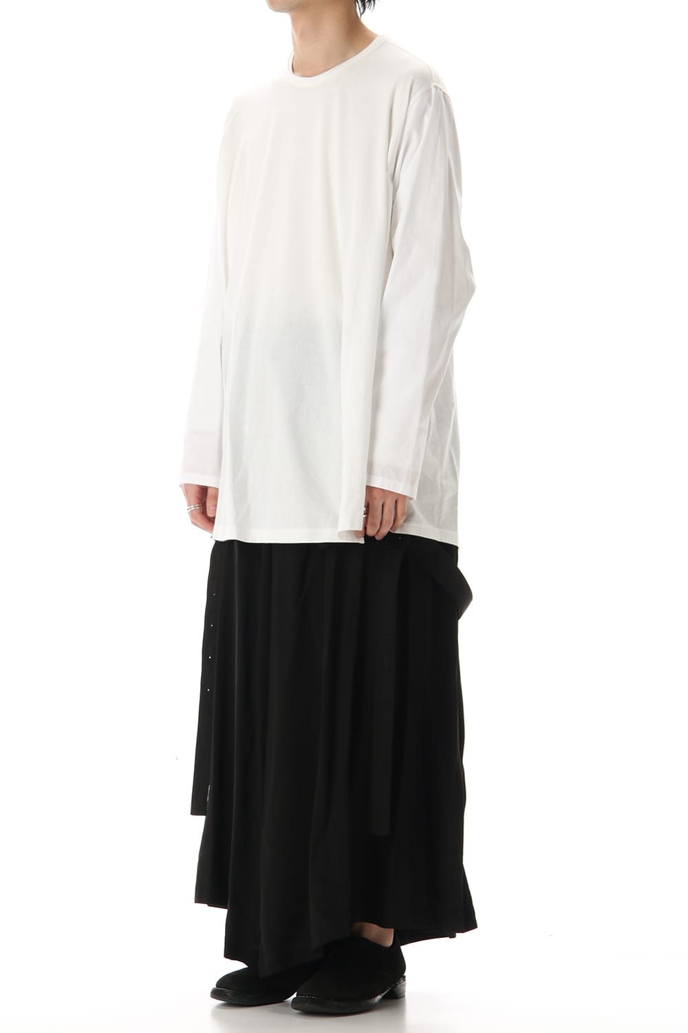 Flared Long sleeve T-shirt White