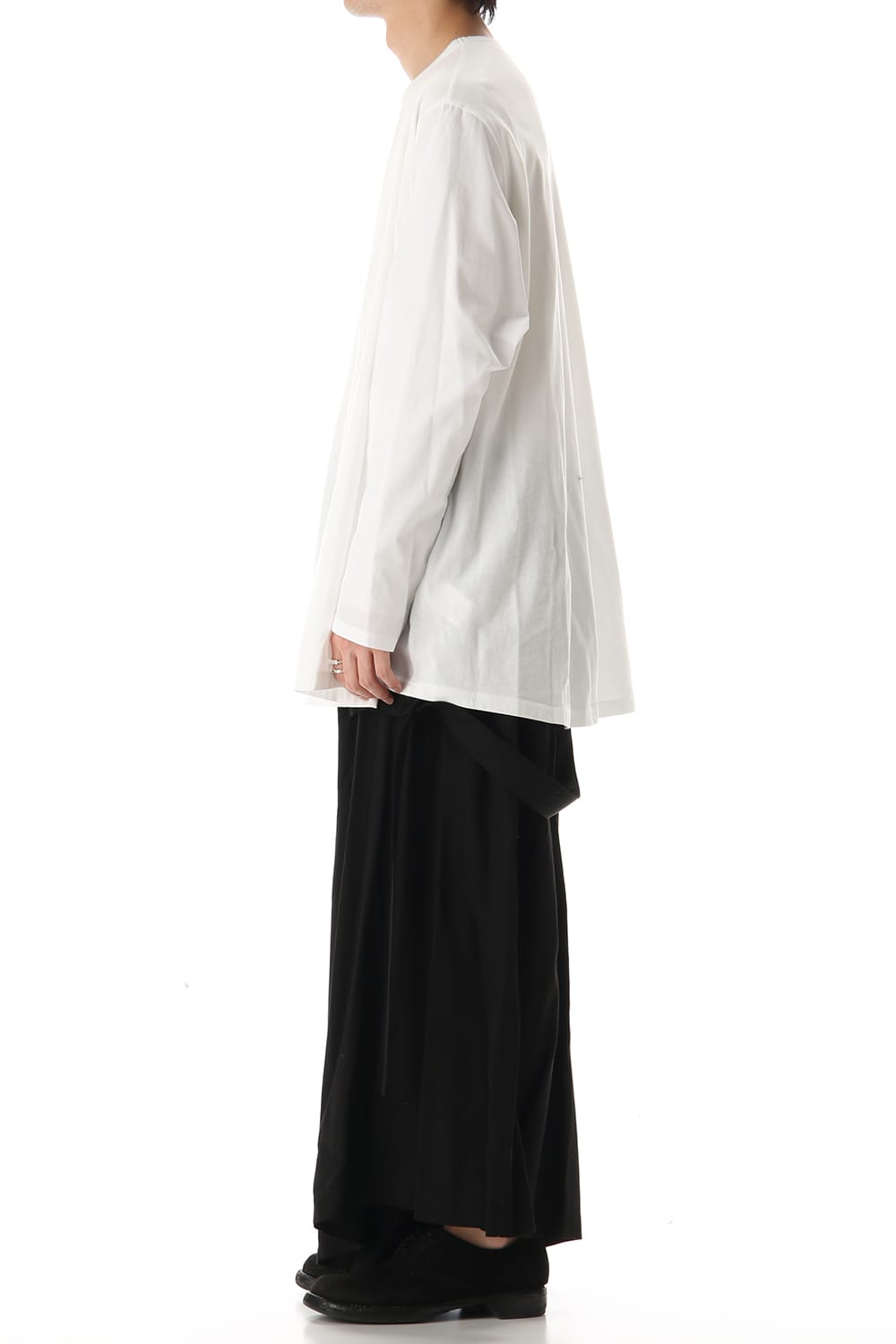 Flared Long sleeve T-shirt White