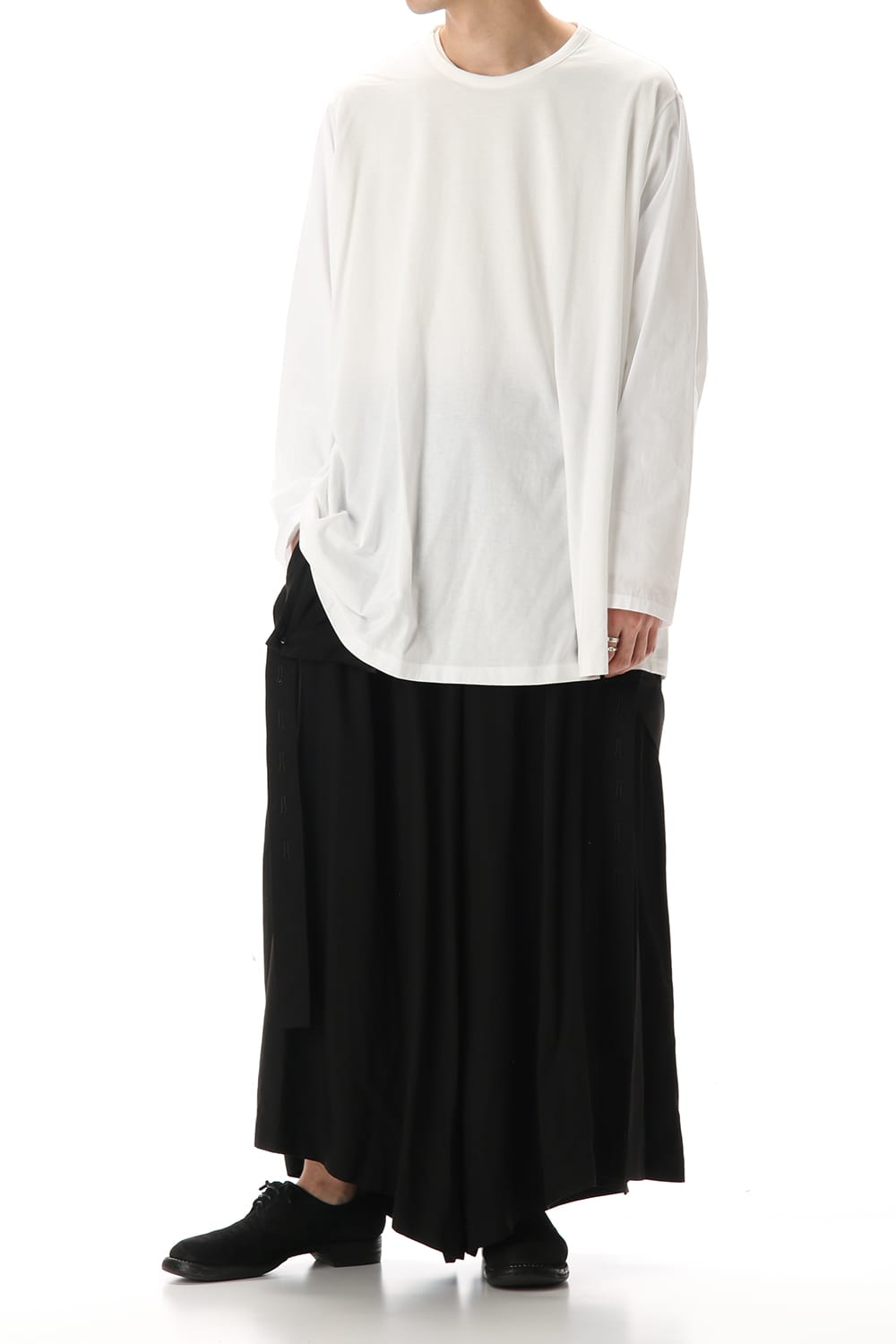 Flared Long sleeve T-shirt White