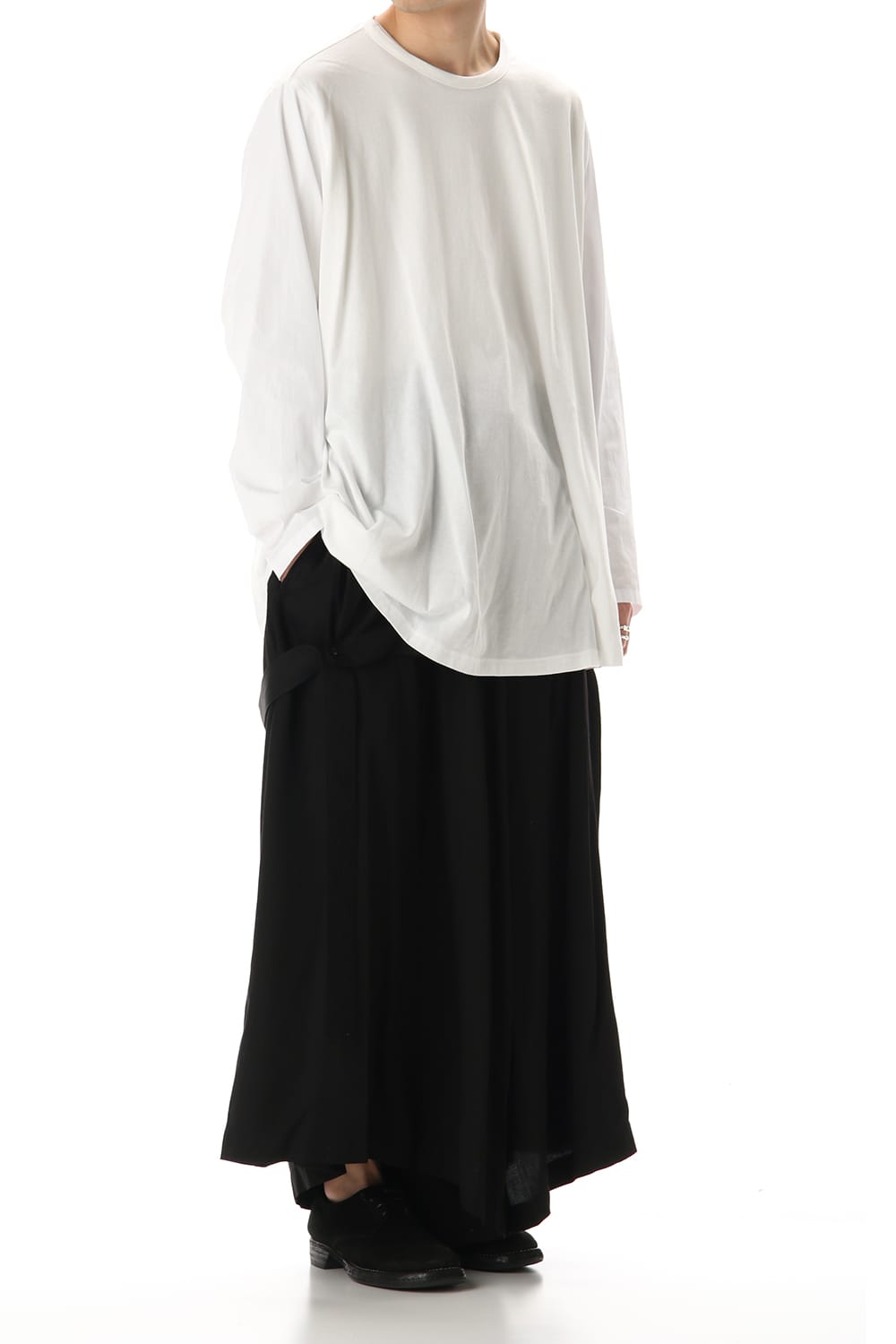 Flared Long sleeve T-shirt White