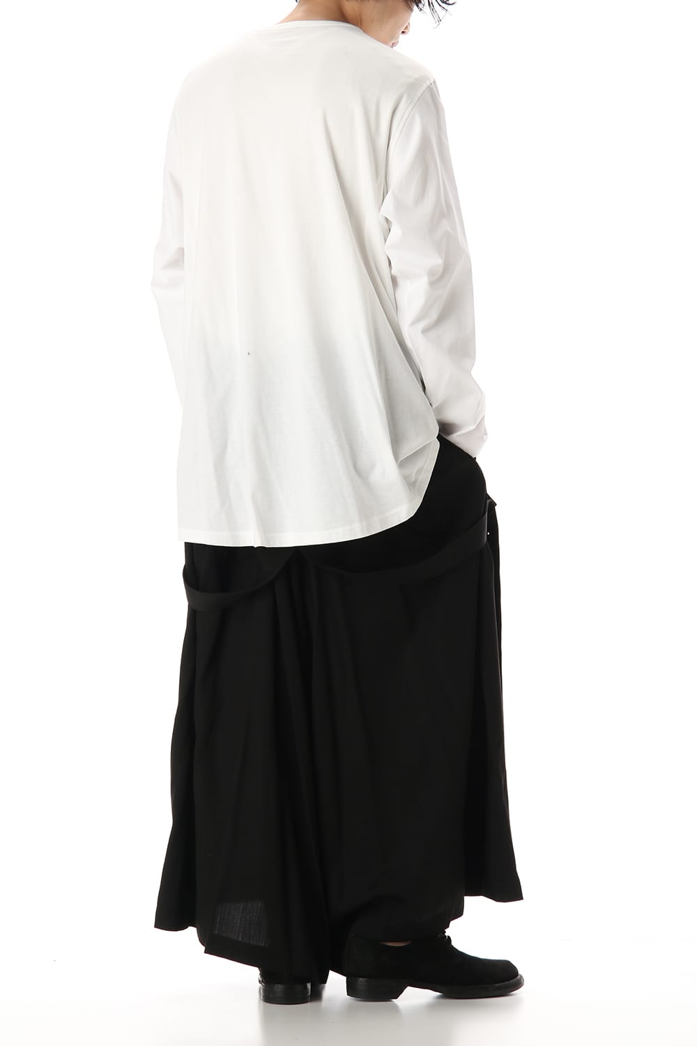 Flared Long sleeve T-shirt White