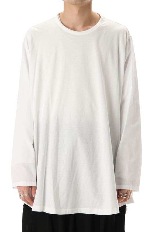 Flared Long sleeve T-shirt White