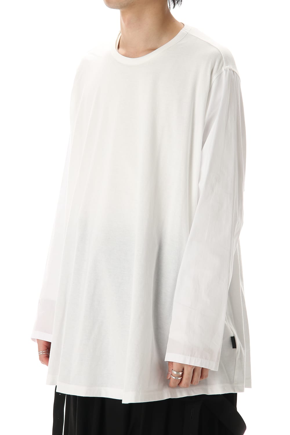 Flared Long sleeve T-shirt White