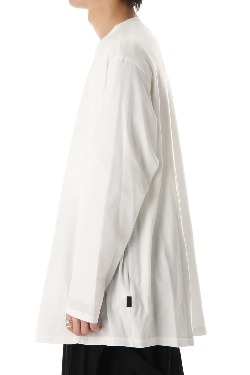 Flared Long sleeve T-shirt White