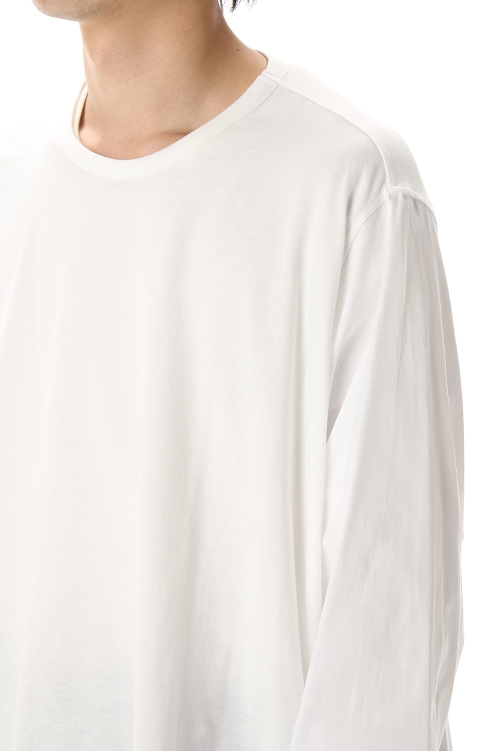 Flared Long sleeve T-shirt White