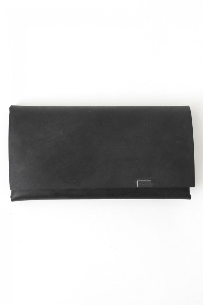 Shosa - No,No,Yes! Long Wallet Oil Nubuck Black