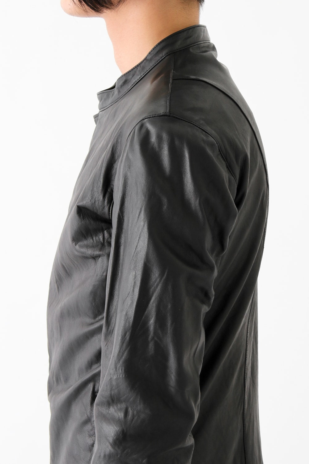 17SS LAYERED LEATHER JACKET