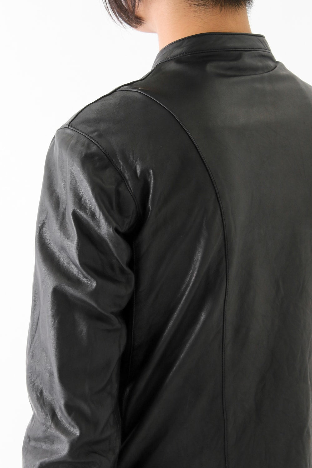 17SS LAYERED LEATHER JACKET