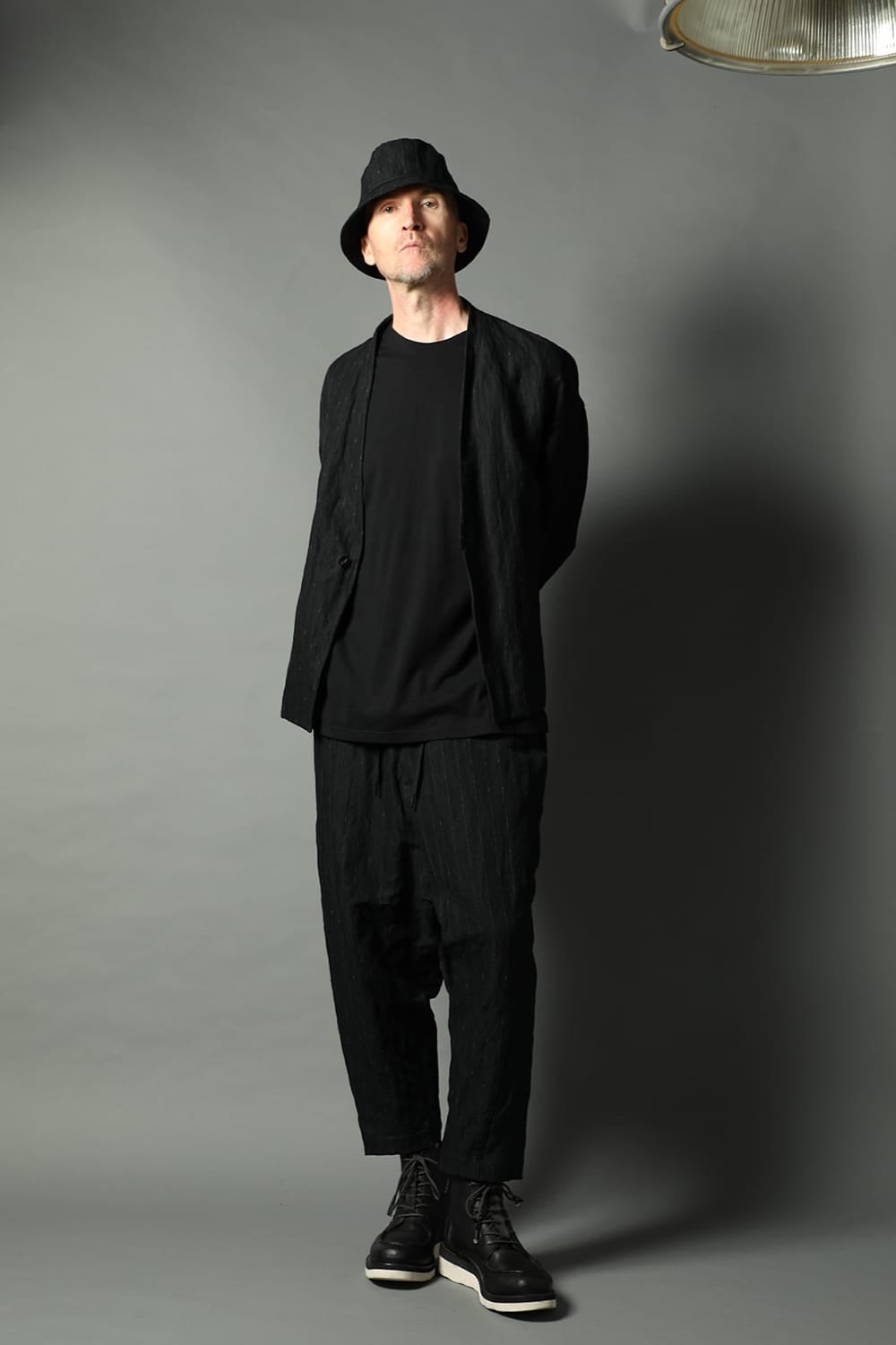 Jacket cotton linen metal shrink