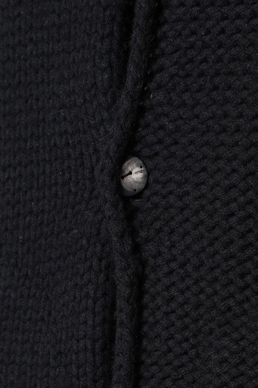 Knit coat wool / cashmere Black