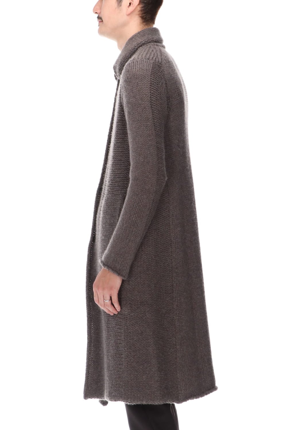 Knit coat wool / cashmere Otter Gray