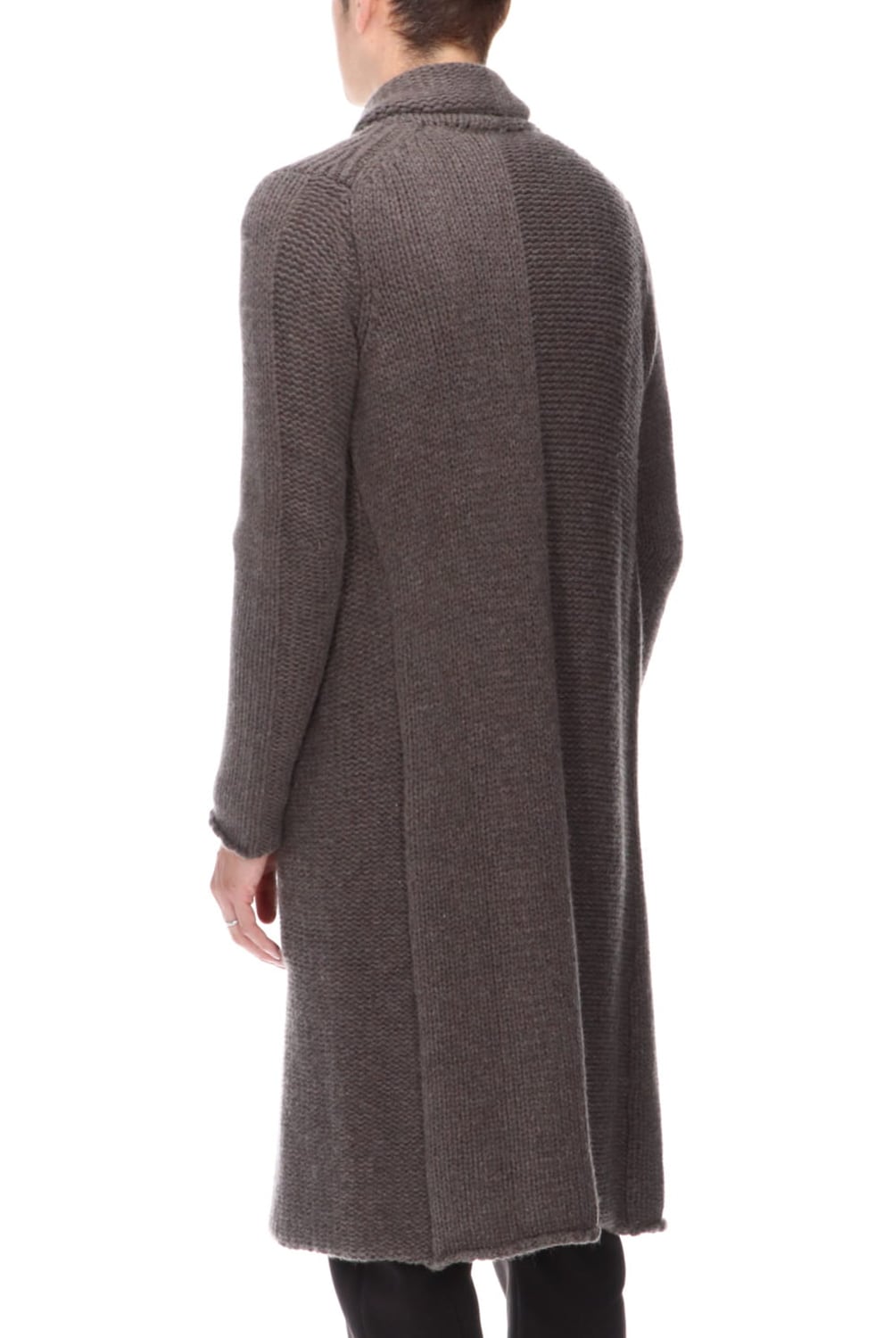 Knit coat wool / cashmere Otter Gray