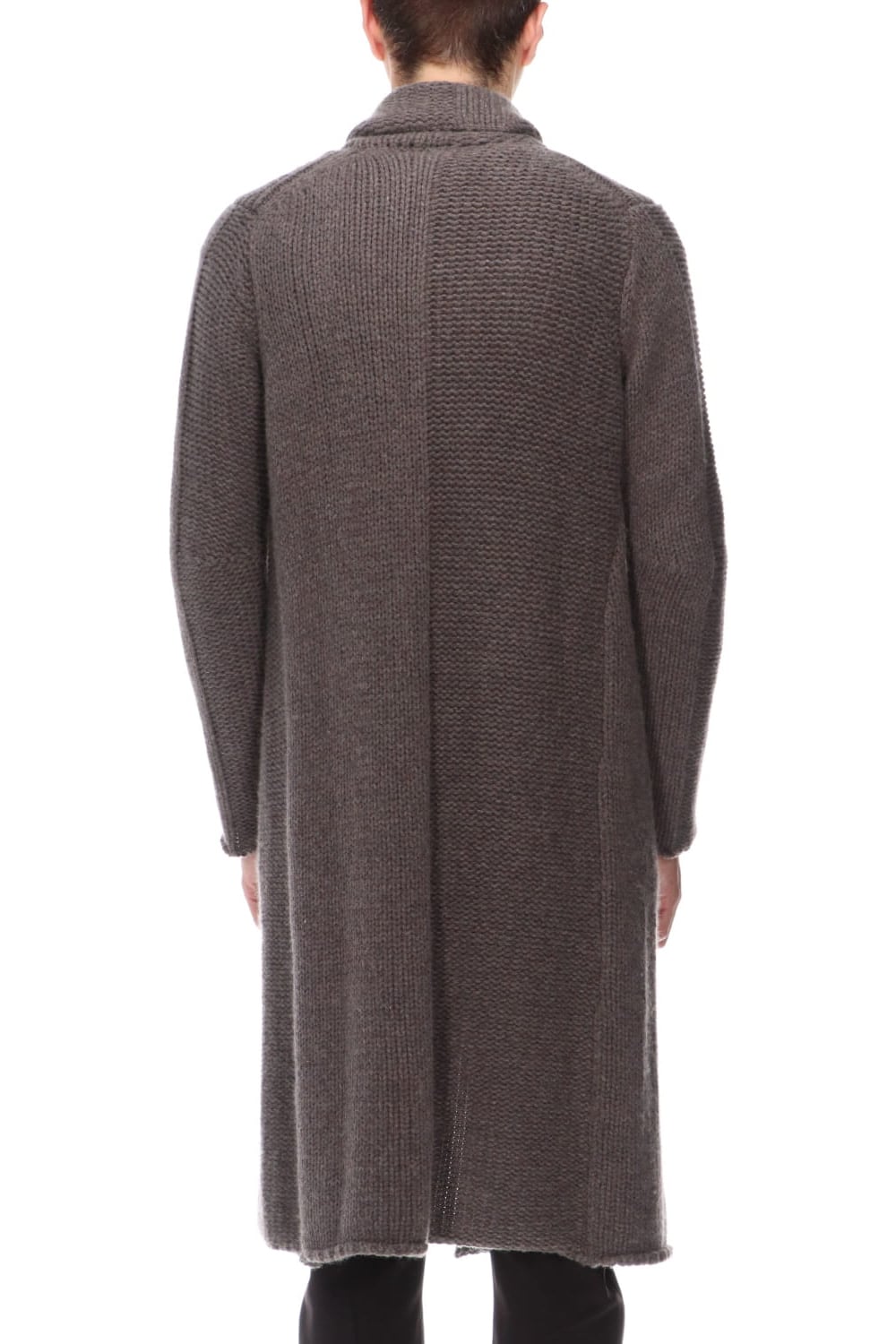 Knit coat wool / cashmere Otter Gray
