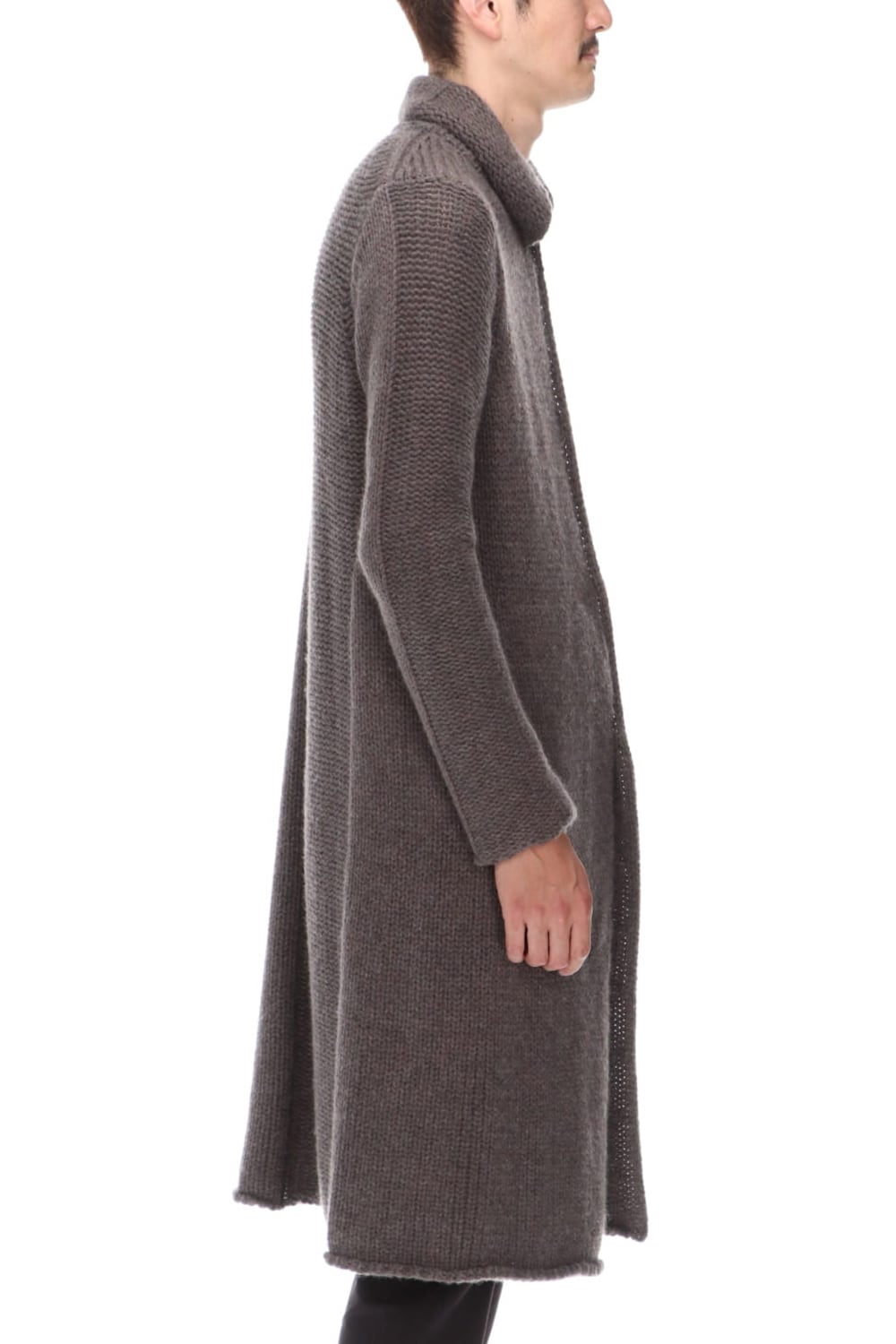 Knit coat wool / cashmere Otter Gray