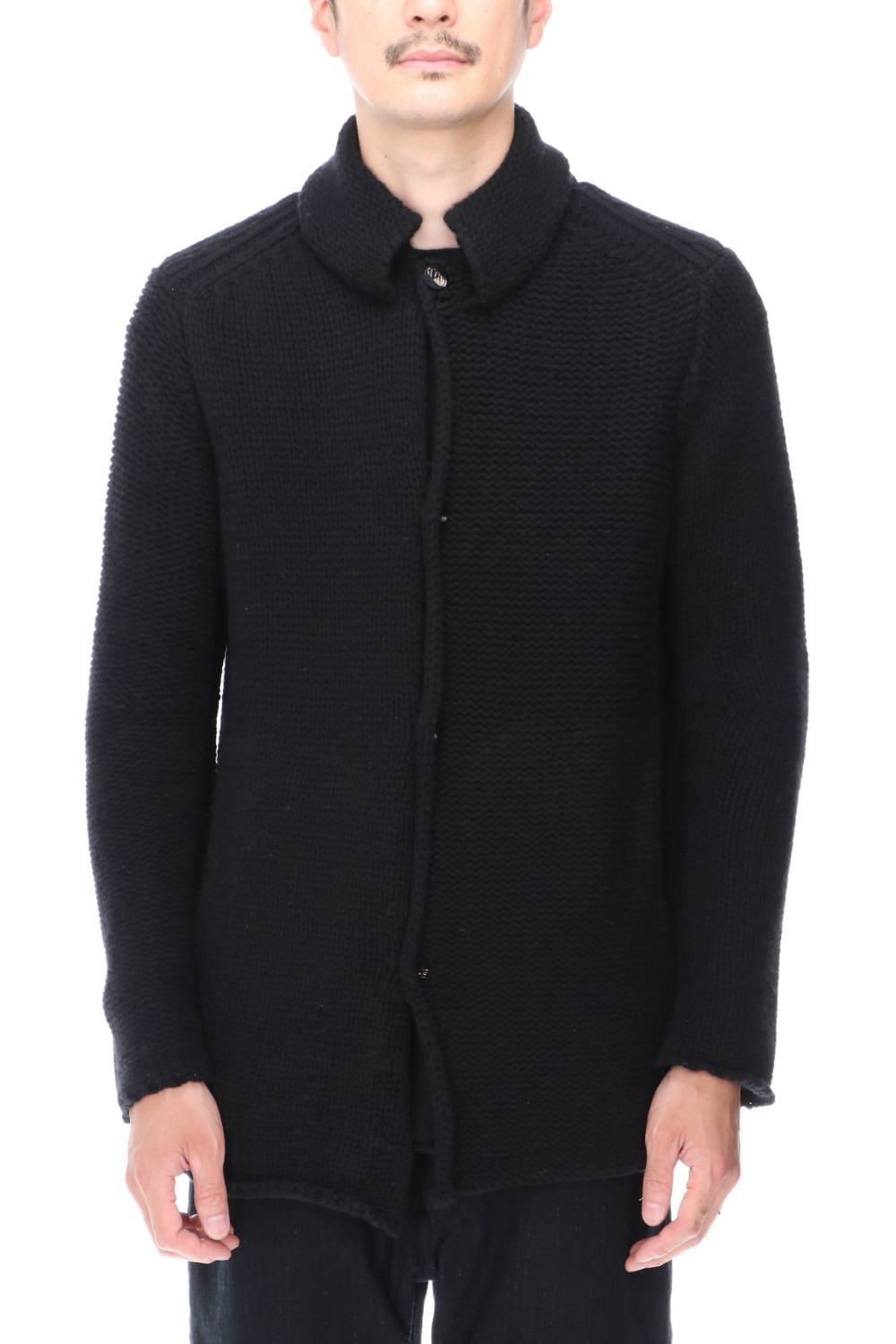 Knit jacket wool/cashmere Black