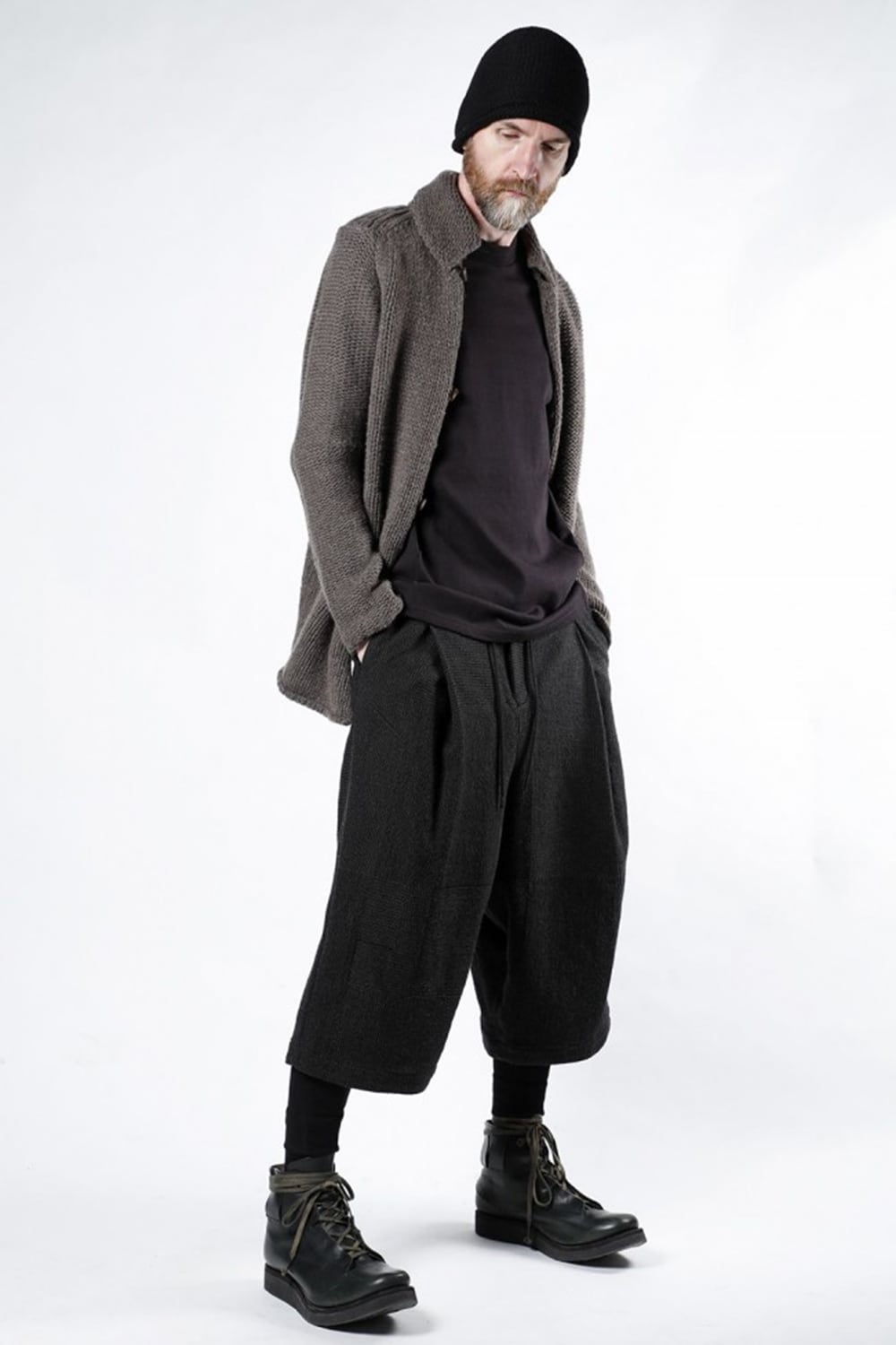 Knit jacket wool/cashmere Otter Gray