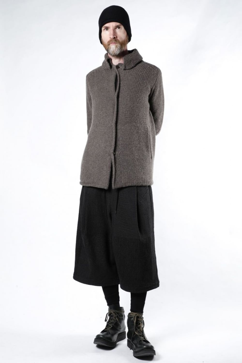 Knit jacket wool/cashmere Otter Gray