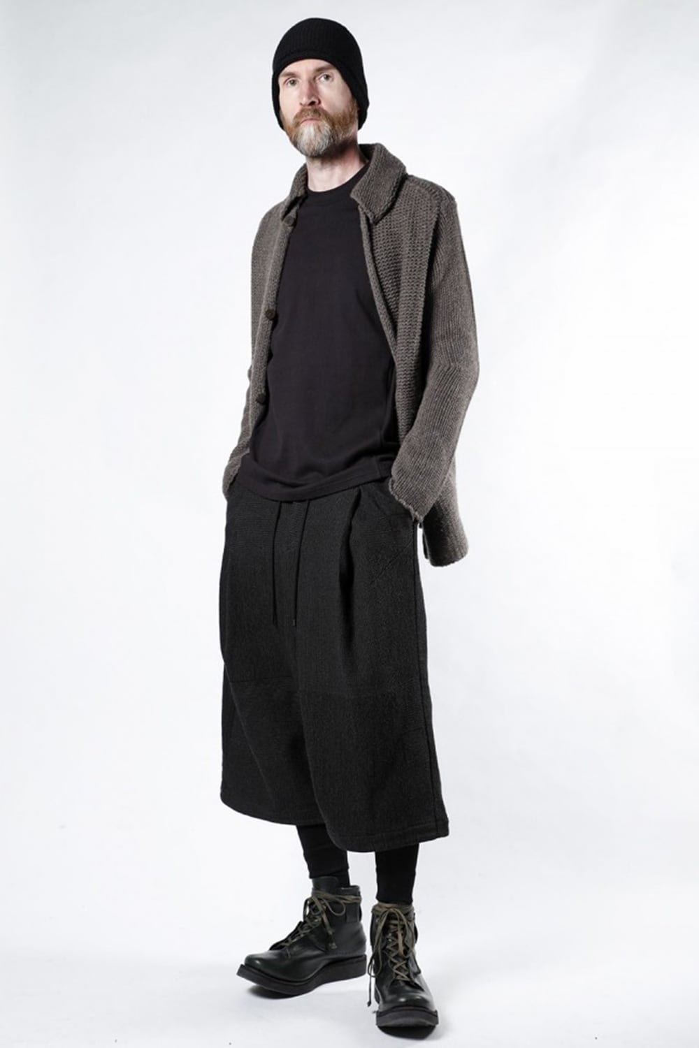 Knit jacket wool/cashmere Otter Gray