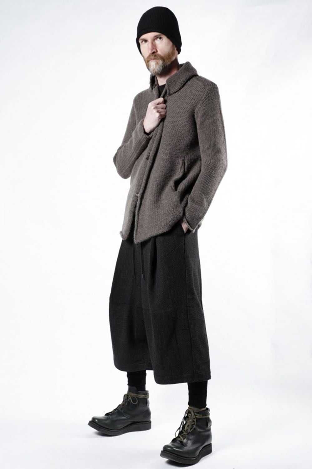 Knit jacket wool/cashmere Otter Gray