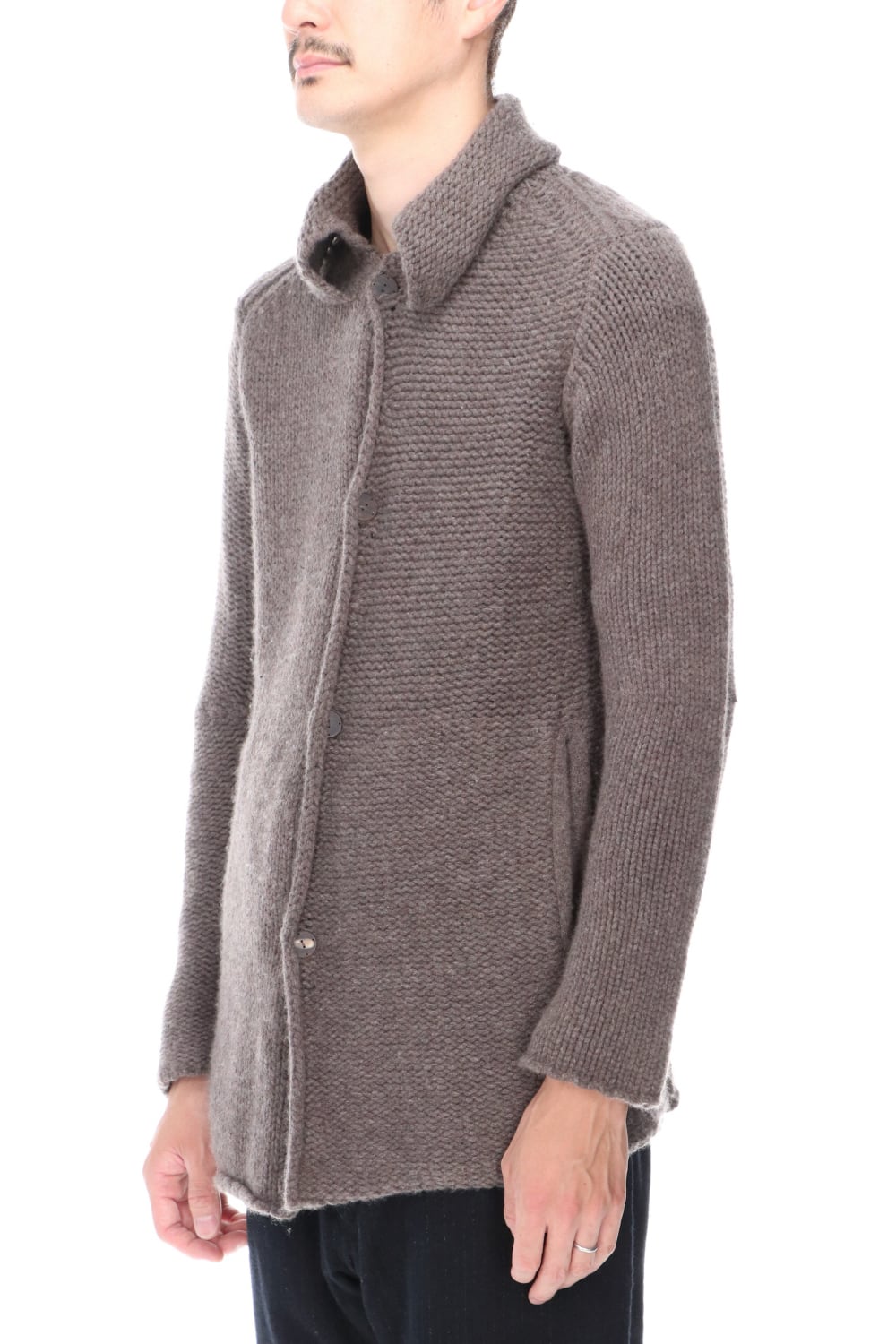Knit jacket wool/cashmere Otter Gray