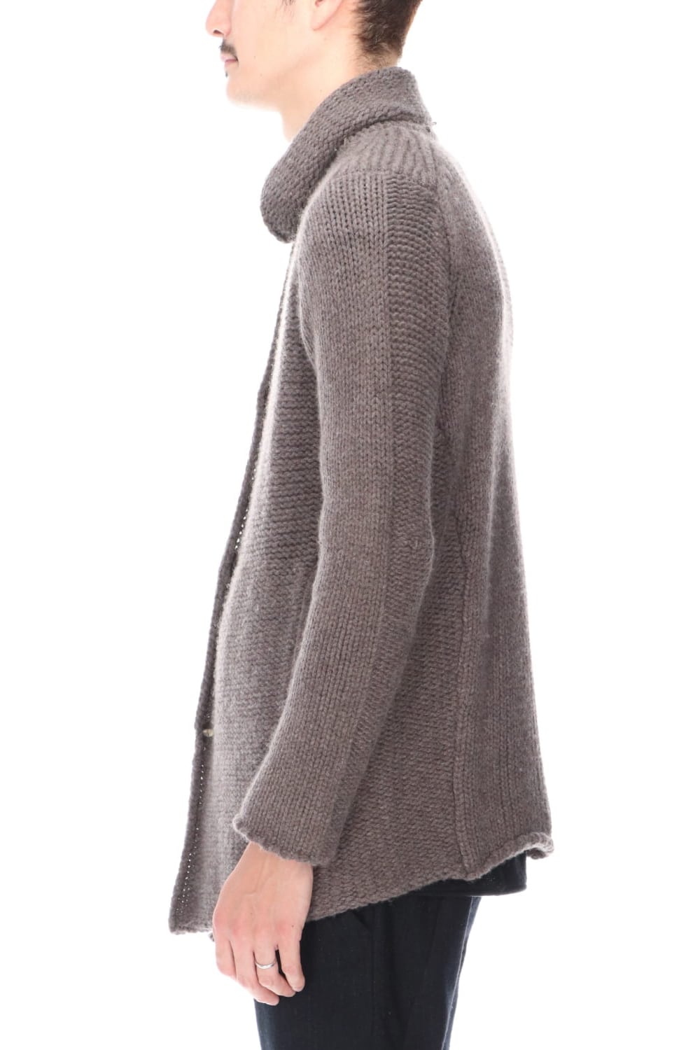 Knit jacket wool/cashmere Otter Gray