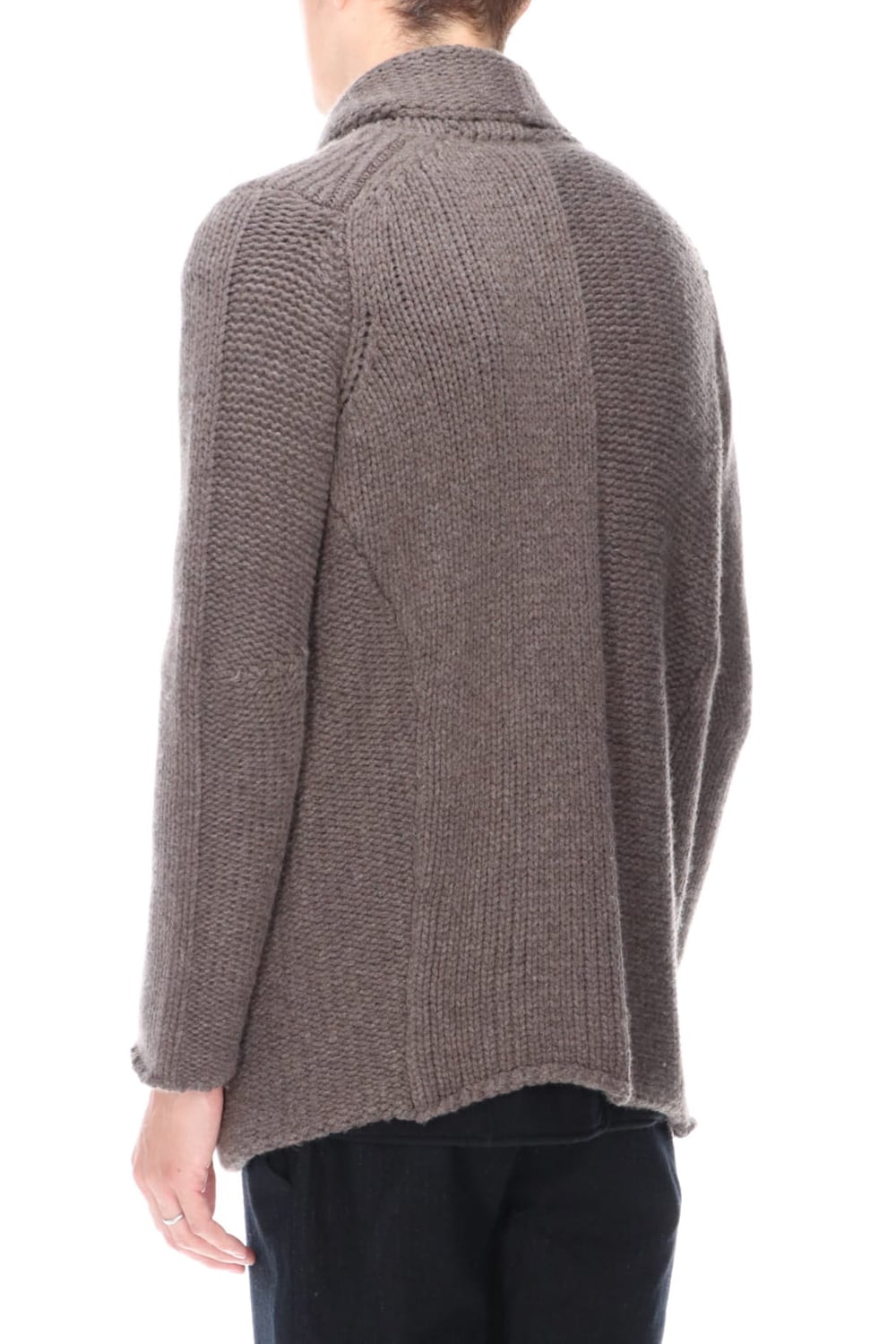 Knit jacket wool/cashmere Otter Gray