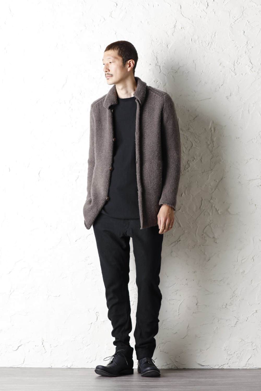 Knit jacket wool/cashmere Otter Gray